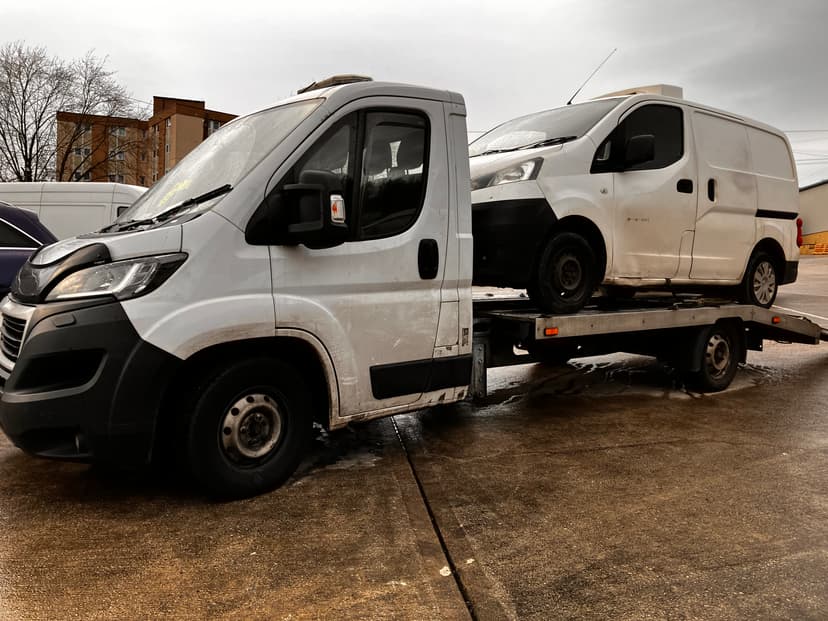 car on recovery truck